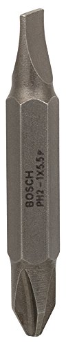 Bosch 2 607 001 738 - Lámina doble de destornillador - S 1,0x5,5; PH2; 45 mm (pack de 1)