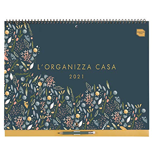 (en italiano) Boxclever Press 'L’Organizza Casa' Calendario 2020 2021 pared. Calendario 2020 2021 de año académico con mucho espacio. Planificador mensual empieza en septiembre 20 - diciembre 21.
