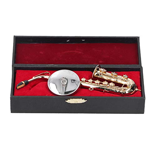 SALUTUYA Regalo Modelo de saxofón, Modelo Exquisita Mano de Obra, saxofón en Miniatura Hecho a Mano, para Amigos para Amantes de la música