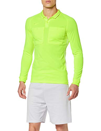 NIKE M NK Dry Ref JSY LS Camiseta, Hombre, Verde (Barerely Volt), S