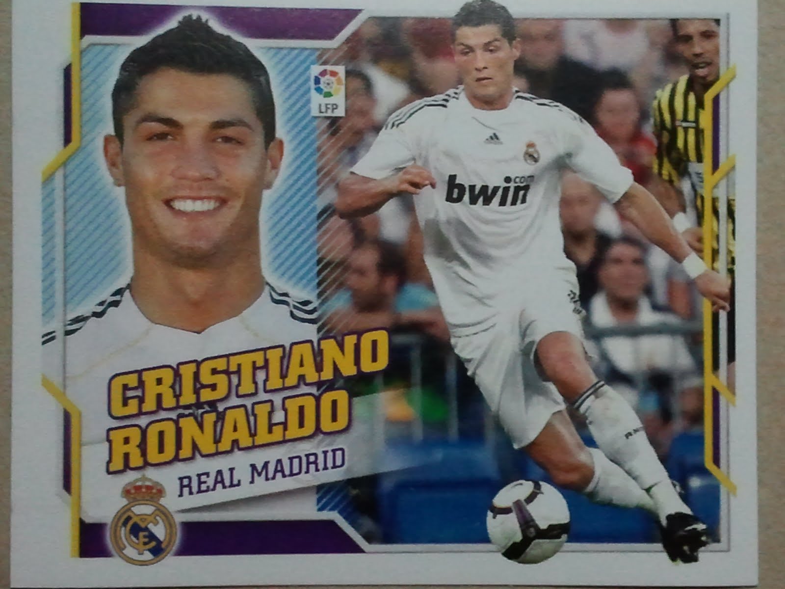 cromo de Cristiano Ronaldo