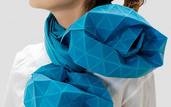 La bufanda origami, moda desde Japón