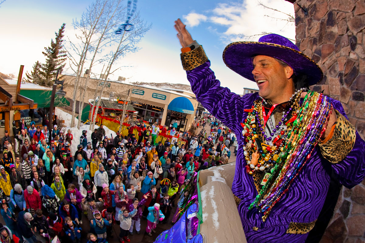 Celebración del Mardi Gras en Nueva Orleans