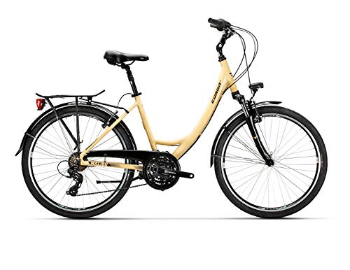 Conor Bicicleta Malibu Mixta Crema WM. Bicicleta para Ciudad Dos Ruedas. Bici Urbana para Adultos para Dar Paseos. Bike desplazarse cómodamente por la Ciudad. Ruedas 26 Pulgadas.