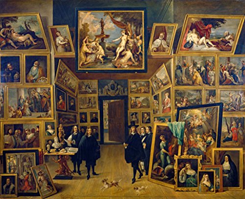 Kunst für Alle Impresión artística/Póster: David Teniers Der Erzherzog Leopold Wilhelm in Seiner Gemäldegalerie zu Brüssel - Impresión, Foto, póster artístico, 80x65 cm