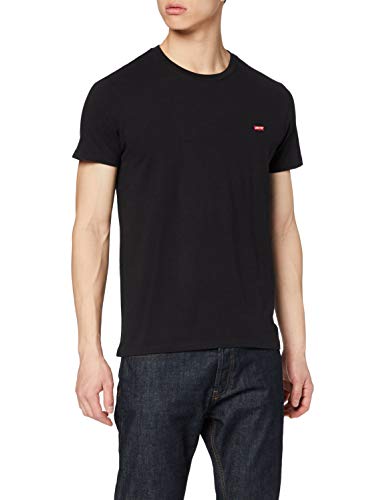 Levi's SS Original Hm tee Camiseta, Negro (Cotton + Patch Black 0009), Medium para Hombre