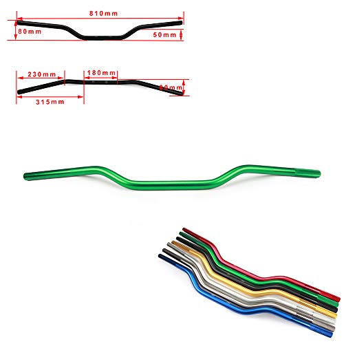 Manillar de motocicleta de 7/8" 22 mm universal de tiro bajo