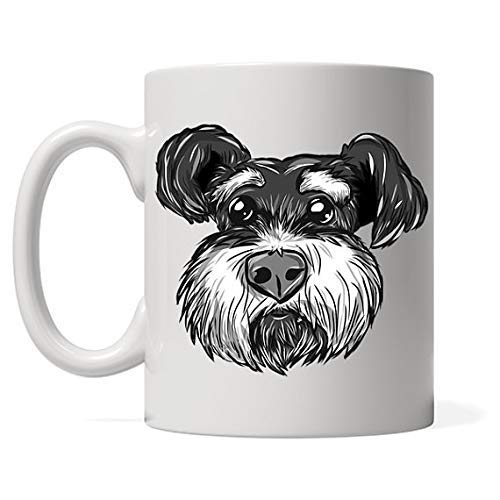 Maxwell546 Schnauzer - Taza en miniatura, diseño de perro mamá, Schnauzer regalos para perro mamá, mini schnauzer estándar