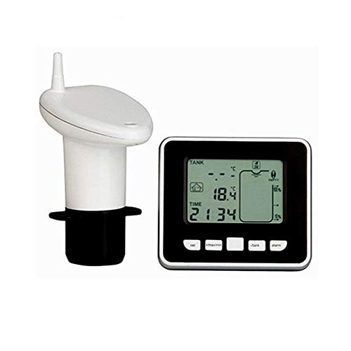 Medidor de Nivel ultrasónico para Tanque, Pantalla Digital LCD, indicador de Temperatura Interior, indicador de Temperatura líquida