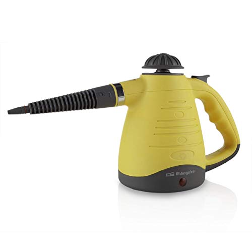 Orbegozo LV3450 Máquina de Vapor, 270 ml Capacidad, Protección contra Sobrepresión, 0.2-3.5 bar de Presión, 900 W, 18/10 Steel, Negro/Amarillo