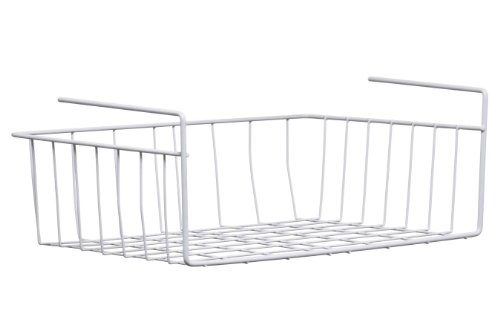 Premier Housewares - Cesta para estante (39 cm), color blanco