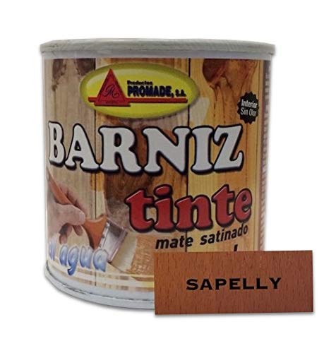 PROMADE - Barniz tinte satinado al agua 375 ml (Sapelly)