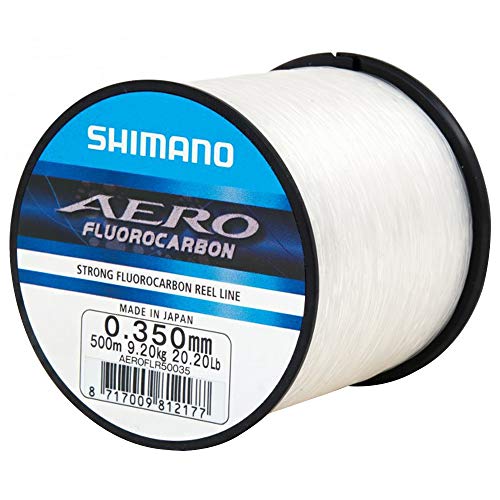 SHIMANO Aero - Sedal de fluorocarbono (500 m, 0,350 mm, 9,2 kg)