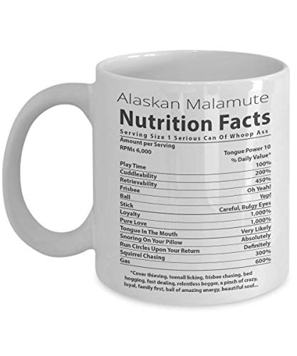 Taza de café divertida tazas personalizadas taza de impresión de 11 onzas amigo cumpleaños familia regalo-alaskan malamute lover mug