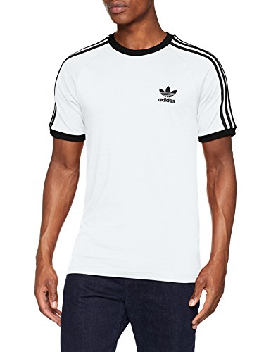 adidas 3-Stripes tee T-Shirt, Hombre, White, L