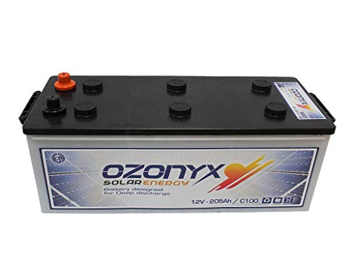 Batería Solar 250Ah 12v Ozonyx Baterias para una descarga profunda utilizo para instalación solar