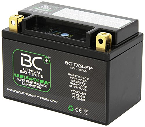 BC Lithium Batteries BCTX9-FP Batería Litio para Moto LiFePO4 HJTX9-FP / YTX9-BS / YTR9-BS