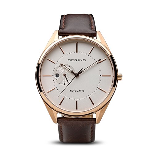 BERING Reloj Analogico para Hombre de Automático con Correa en Cuero 16243-564