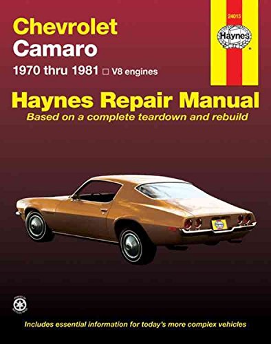 [Chevrolet Camaro V-8, 1970-81 Owner's Workshop Manual] (By: J. H. Haynes) [published: July, 1999]