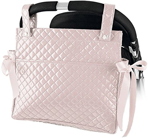 Danielstore- Bolso Talega Lactancia Plastificada para carro- capazo bebe- Color rosa