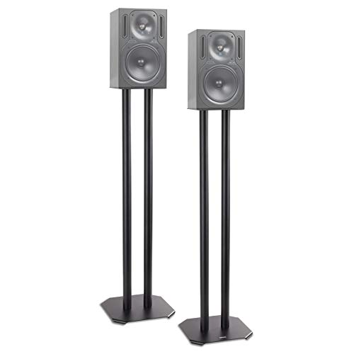 Duronic SPS1022 /80 Soporte para Altavoz - 80 cm de Altura - Estabilidad con Arena - Conos antivibración - Compatibilidad Universal con Altavoces HiFi / Estéreo / Home Cinema 5.1