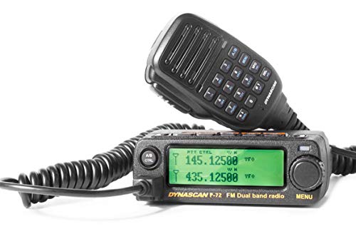 Dynascan P-72 - Emisora móvil de Doble Banda radioaficionado (144-146/430-440 MHz) Color Negro