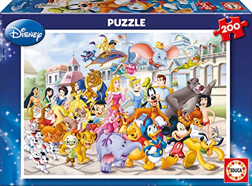 Educa- Desfile Disney Puzzle infantil de 200 piezas, a partir de 6 años (13289)