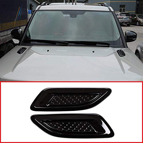 Exterior campana Air Vent Outlet ala Trim capó de motor de coche estilo cuerpo partes accesorios