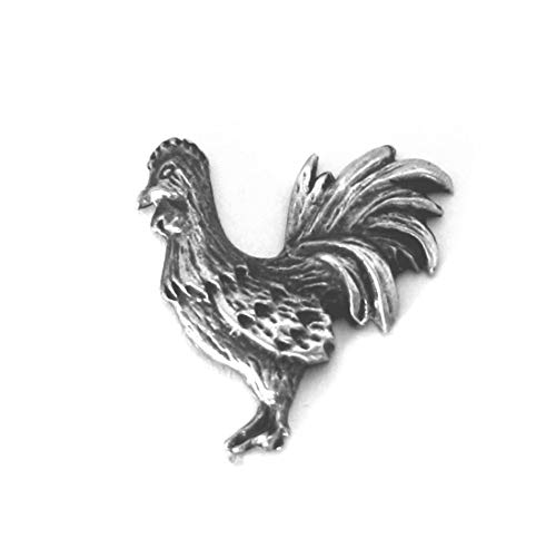 Gallo Ave Prendedor Pin en Bellas Peltre Inglés, Hecho a mano, Pollo (h)