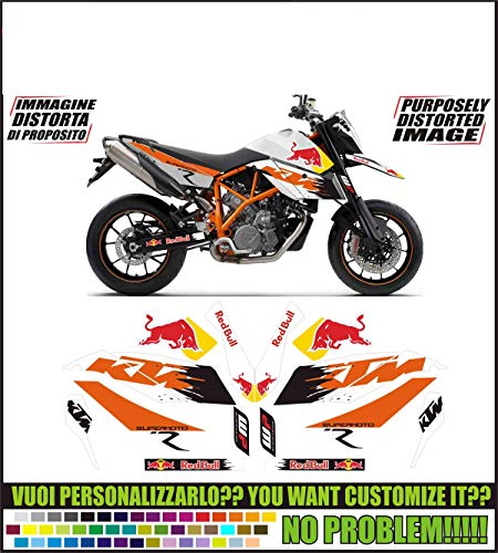 GRAPHICSMOTO set pegatinas decal stickers compatible lc8 990 sm super moto toro 2009 (ability to customize the colors)