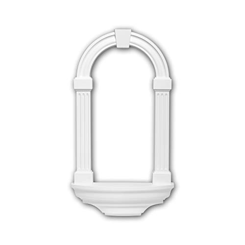 Hornacina 161101 Profhome Elemento decorativo diseño atemporal clásico blanco