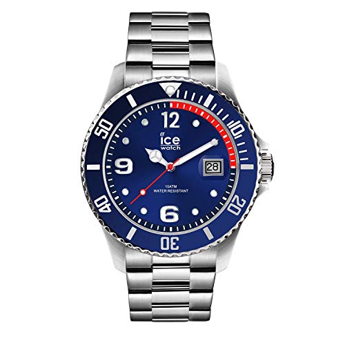 Ice-Watch - ICE steel Blue silver - Reloj blu para Hombre (Unisex) con Correa de metal - 015771 (Medium)