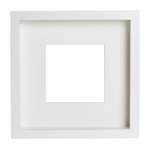 Ikea RIBBA Marco, Blanco, 23x23x5 cm