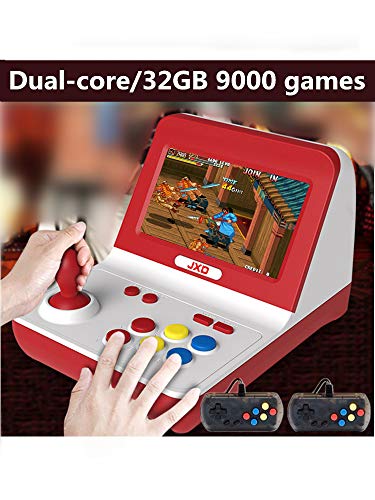 JXD Nueva Nostalgia clásica Big Rocker Retro Mini Consola de Arcade Dual-Core 32GB Build in 9000 Game Arcade neogeo/gba/cp1/cp2/gbc/gb/sens/nes/smd mp3 mp4