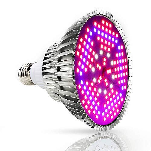 Lámpara de Plantas Iluminación 100W LED Grow Light para Plantas Cultivo Bombilla con Espectro Completo Lámpara de Crecimiento para Hidropónica Planta/Flores/Hortalizas en Interior Grow Box/Invernadero