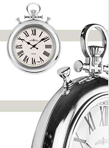 LOWELL Reloj de Pared con Movimiento de Cuarzo. Caja de Metal con Cristal abombado. Dimensiones: 32x41 21460 Color Blanco