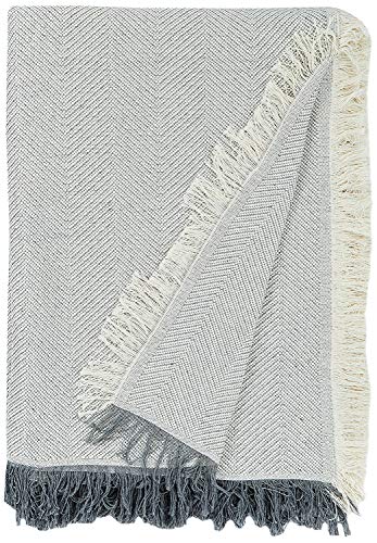 Martina Home Espiga - Foulard Multiusos, Crudo Gris, 180 x 260 cm