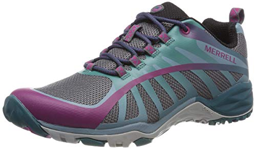 Merrell Siren Edge Q2, Zapatillas de Senderismo para Mujer, Multicolor (Clover/Smoke), 41 EU