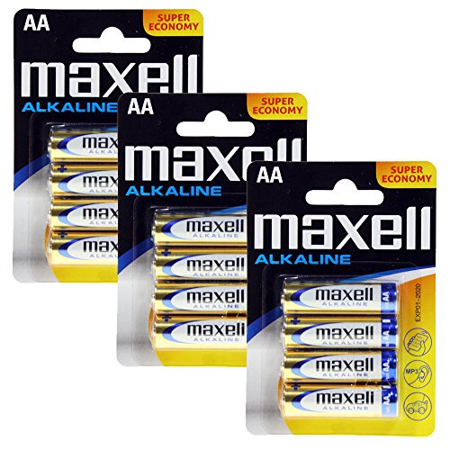 Pack 12 Pilas Alcalinas Maxell AA (LR6)