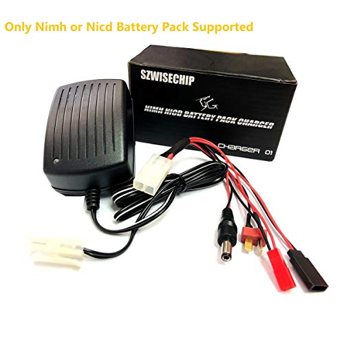 Para airsoft La batería de níquel - cadmio, Szewisechip Nimh, células de 3 - 9 (3.6V, 4.8V, 6V, 7.2V, 8.4V, 9.6 y 10.8V) Cargador rápido paquete de 1a para modelos de coches de radio control