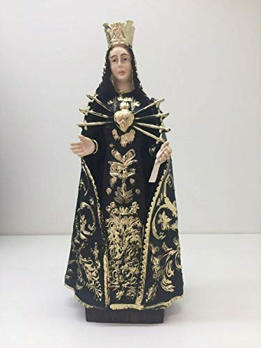 RE Estatua Madonna dolorosa cm. 20 Polvos de mármol.