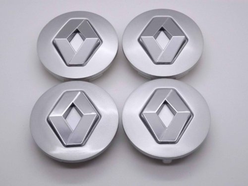 Renault 57 mm Alloy Wheel Centre Caps Hub Emblema Covers Badges/Buje Tapa Llanta Tapa Buje tapas Logo Megane