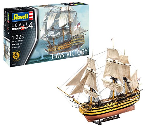 Revell Revell-05408 Maqueta H.M.S. Victory, Kit Modello, Escala 1:225 (5408) (05408), Multicolor