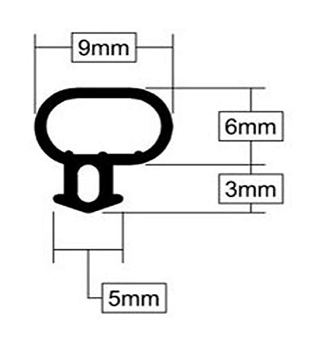 Stormguard homesecure repuesto para puerta y ventana junta de goma – negro