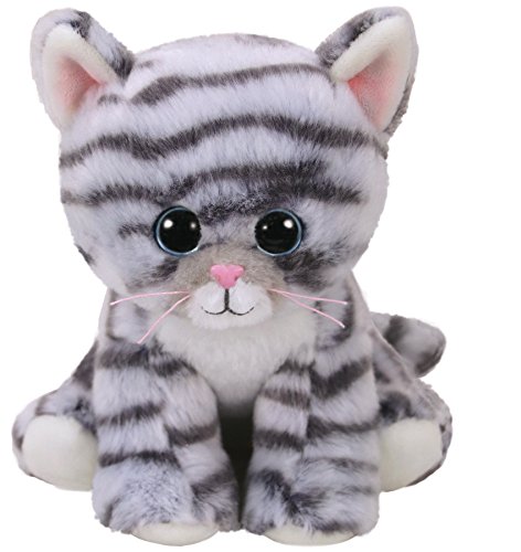 Ty- Beanie Babies Millie, Gato, Color Gris, 15 cm (United Labels Ibérica 42304TY)