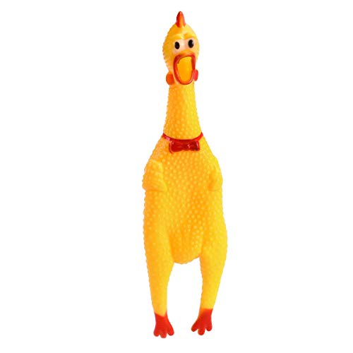 UEETEK Chillones Pollo de Juguete,Gritando Pollo Juguete Perro Juguete para Divertido,34 * 7.5cm (L * W)