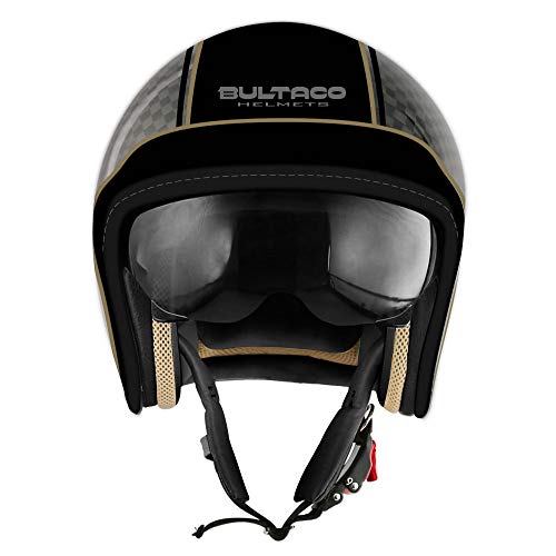 Unbekannt Casco tipo jet Bultaco MK2 Streaker, color negro