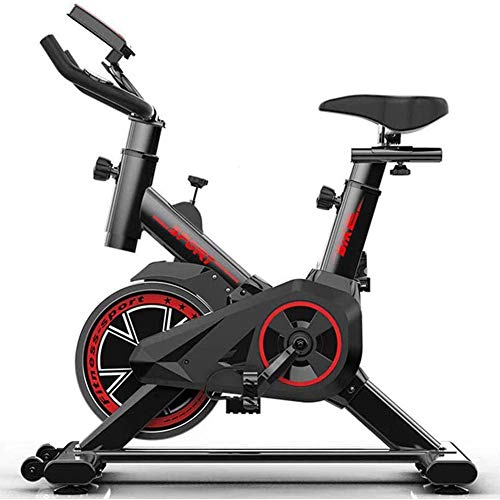 Zzxxo Bicicleta estática de Spinning Deportiva para Estudio,Cardiovascular, Ciclismo, hogar, Gimnasio, Monitor LED, Bicicleta EstáTica con Sensores De Pulso De Mano, Plegable, Unisex