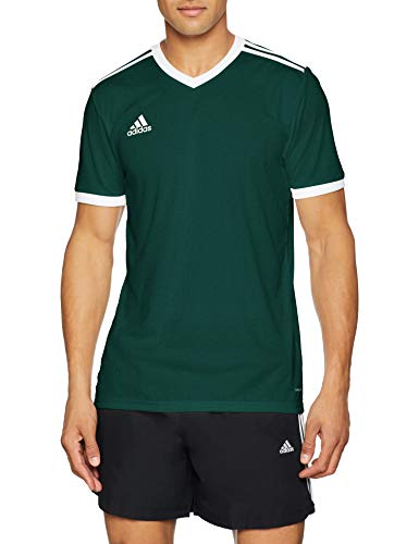 Adidas Tabela 18 JSY Camiseta de Manga Corta, Hombre, Collegiate Green/White, M