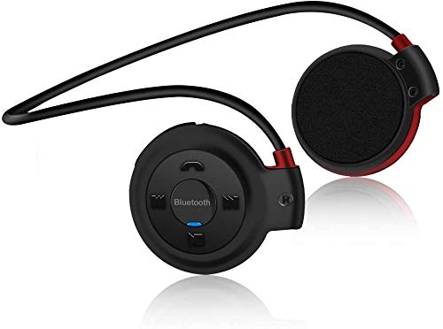 Auriculares Bluetooth Deporte, Estéreo Auricular V4.1 Deportivo Resistente al Sudor, Soporte Tarjeta TF Jugar y Radio FM, Cascos Inalámbricos Deportivos con Micrófono para Running, Fitness, Viajes